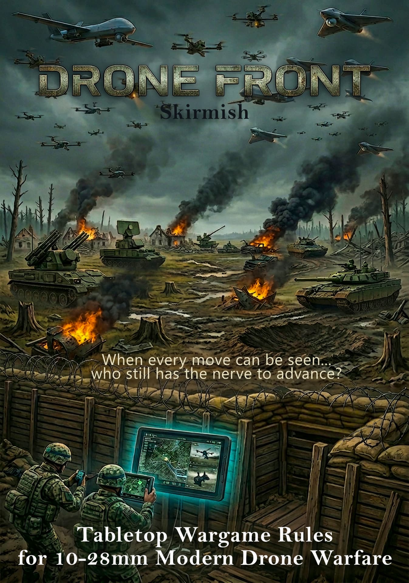 Drone Front Skirmish rulebook cover